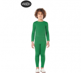 Conjunto Maillot Spandex en 2 piezas color Verde para niños