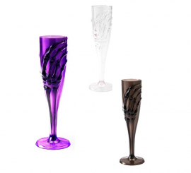 Halloween-Champagnerglas in verschiedenen Farben