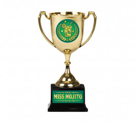 Gold- und grüner Miss Mojito-Becher 18 cm