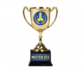 Gold and blue Mister Sex Cup 18 cm