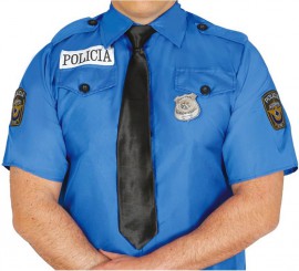 Porra de policía con agarradera color negro para jóvenes y adulto,  complementos para carnaval, halloween y celebraciones. 58 x 1