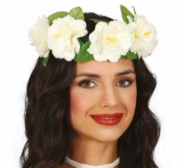 20cm White Flower Crown