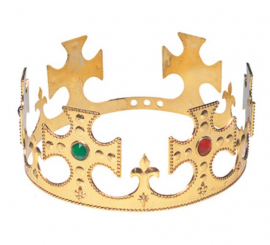 Golden King Crown with Crosses