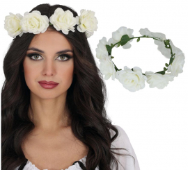 Corona de Rosas blancas