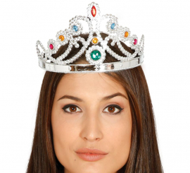 Coroa de prata ou fita da rainha ajustável