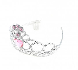 Silver Heart Princess Crown