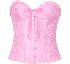 Corset rosa con Lazo para mujer