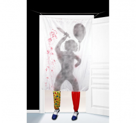 Diabolical Clown Curtain 205X109 cm