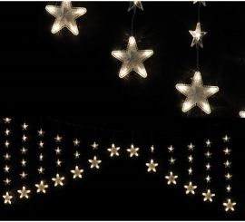 Star Curtain 136 Warm White Led 150 x