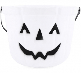 Cubo Calabaza Blanca de 19x15 cm