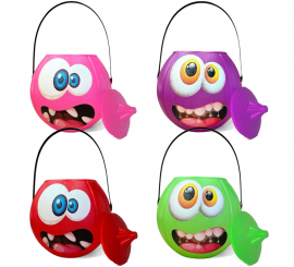 Balde de abóbora com tampa em várias cores Balde de abóbora com tampa em várias cores