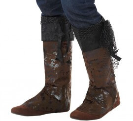 Brown Boot Covers with Net