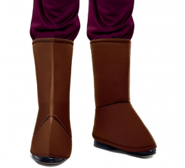 Brown Medieval Boot Covers for Kids