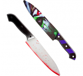 31cm Laughing Clown Knife with design on both sides