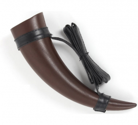 Dark brown Viking horn