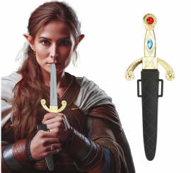 Daga Medieval con Funda de 26 cm de Plástico de Juguete