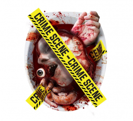 'WC decoration ''Crime Scene'' 30x40 cm'