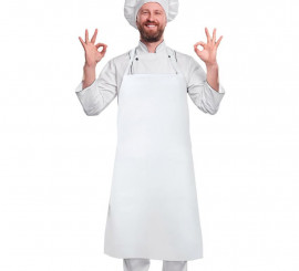 Adult white chef apron