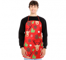 Reindeer Printed Christmas Apron 52X72 cm