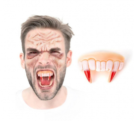 Vampire FX Dentures with Bloody Fangs