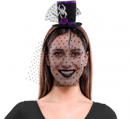 Headband with Mini Hat and Veil