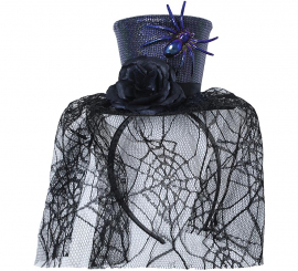 Headband with Mini Hat and Veil Headband with Mini Hat and Veil