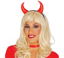 Diadema cuernos Demonio para Halloween Diadema cuernos Demonio para Halloween