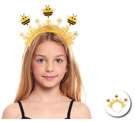 Spring Bee Headband with Honeycomb for Kids