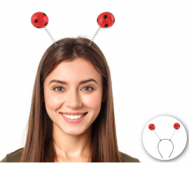 Ladybug Antennae Headband Adult