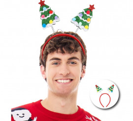 Snowy Christmas Tree Headband