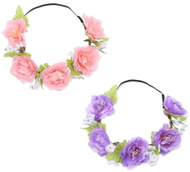 Diadema de Arco com Flores em várias cores