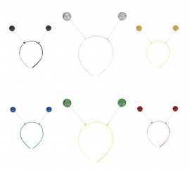 Tiara com Bola Brilhante em várias cores