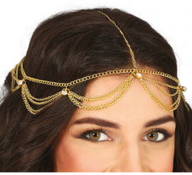 Adult Metallic Gold Chain Headband