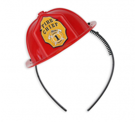 Red Firefighter Helmet Headband