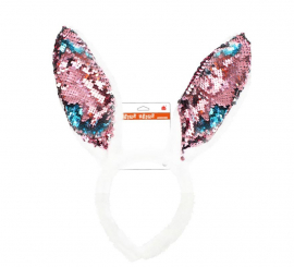 Sequin bling bling rabbit headband