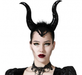 Evil Queen Black Horns Headband