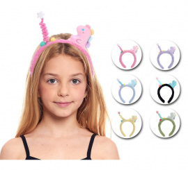 Plush Dinosaur Headband in Assorted Colors for Kids