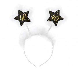 Star Headband 40 Years Birthdays and Anniversaries