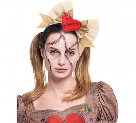 Voodoo Doll Headband with Heart