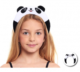 Children's plush panda bear headband