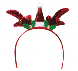 Diadema Weihnachtsmann Pailletten