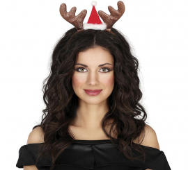 Reindeer Headband with Hat