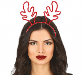 Metal Edge Reindeer Headband