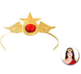 Superheroine Headband golden wings