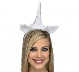 White Unicorn Headband