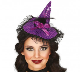 Purple Witch Hat Headband