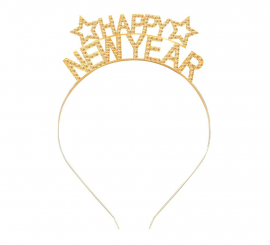 Golden Happy New Year headband