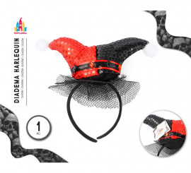 Diadema Harlequin Rojo Neg
