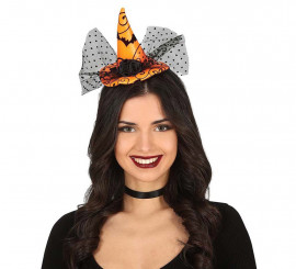 Medias amarillas con Brujas estampadas para Halloween