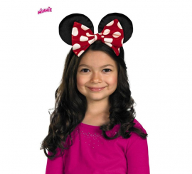 Disney Minnie Ears headband with children's reversible bow